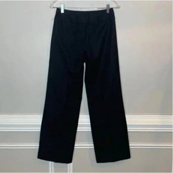 Milly Women's Wool Wide Leg Black Pants Size 2 - Picture 5 of 7